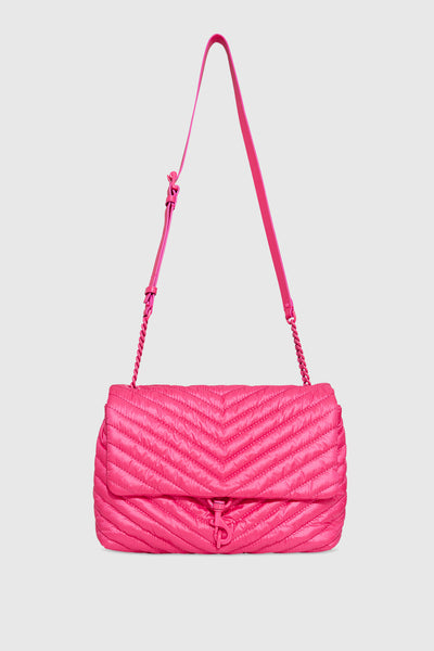 Edie Nylon Jumbo Flap Shoulder Bag