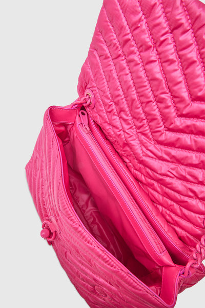 Edie Nylon Jumbo Flap Shoulder Bag