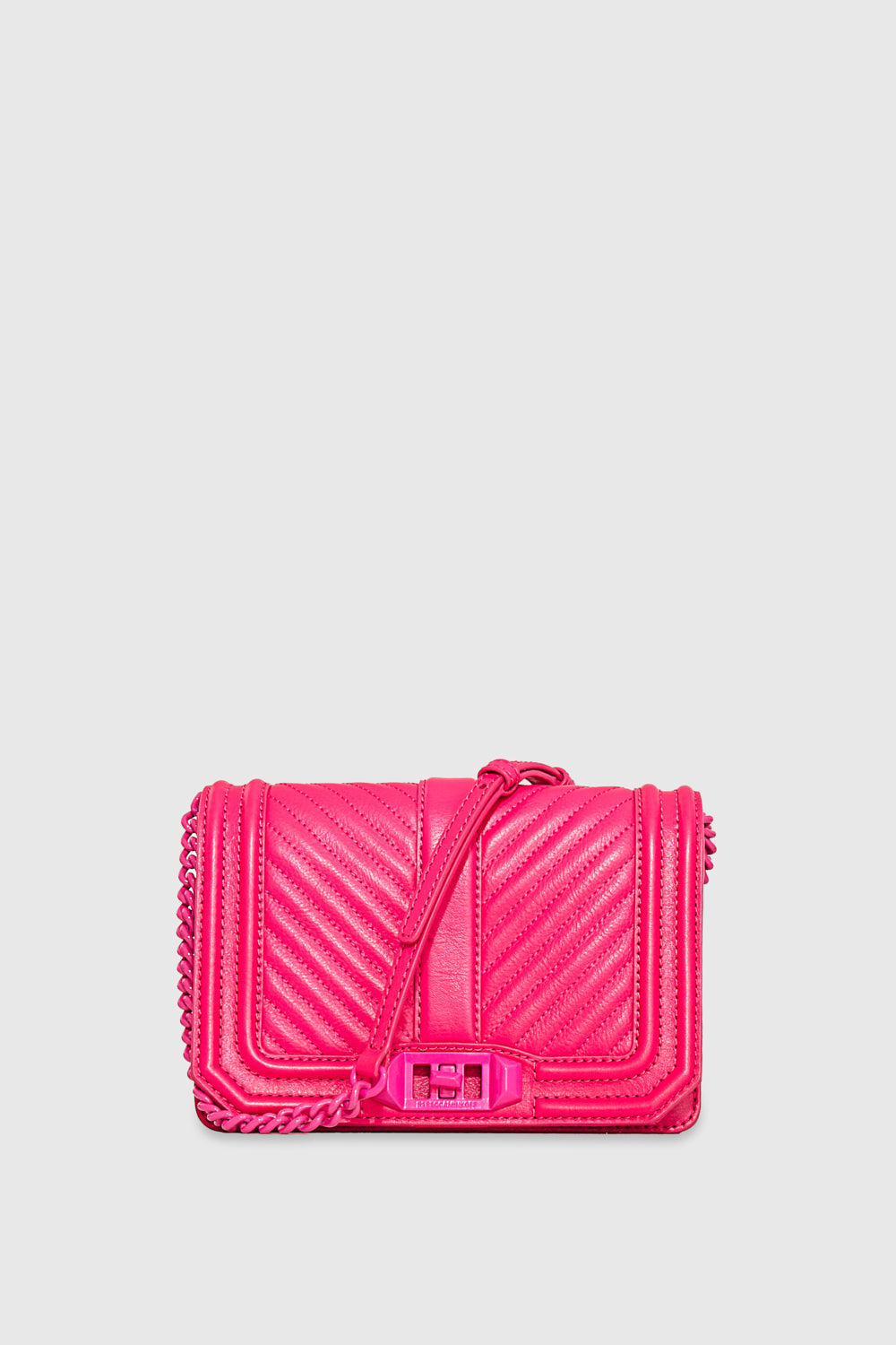 Chevron Quilted Small Love Crossbody