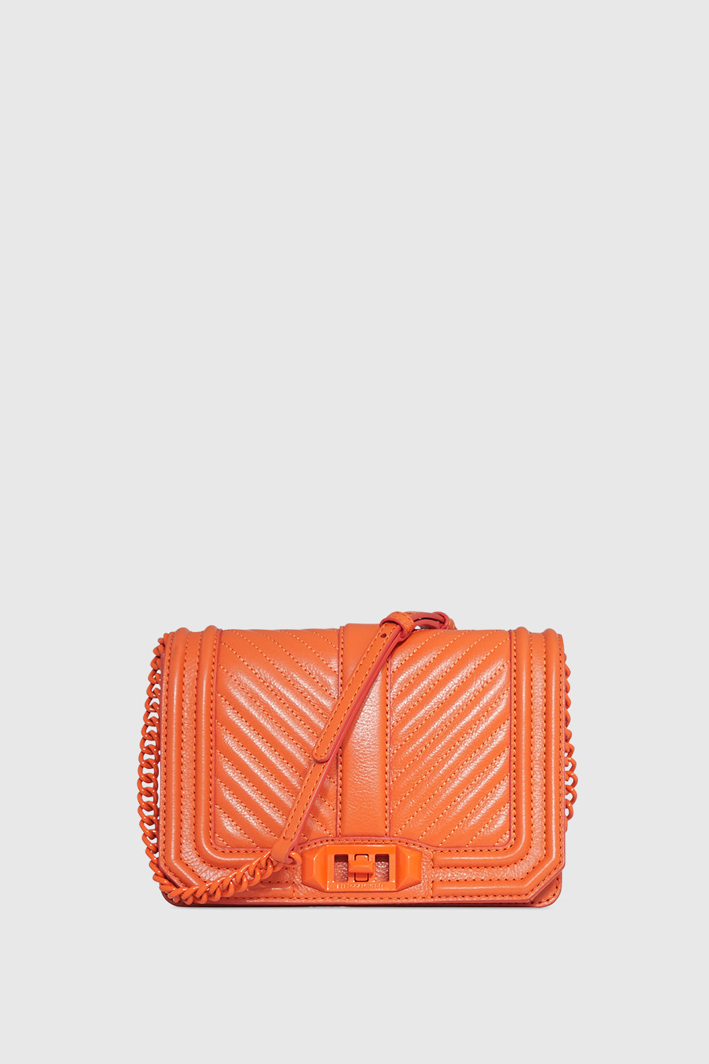 Chevron Quilted Small Love Crossbody