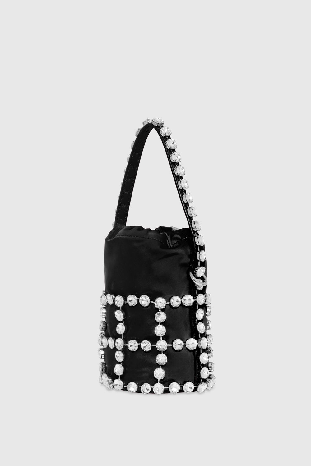 Rhinestone Cage Bucket Bag