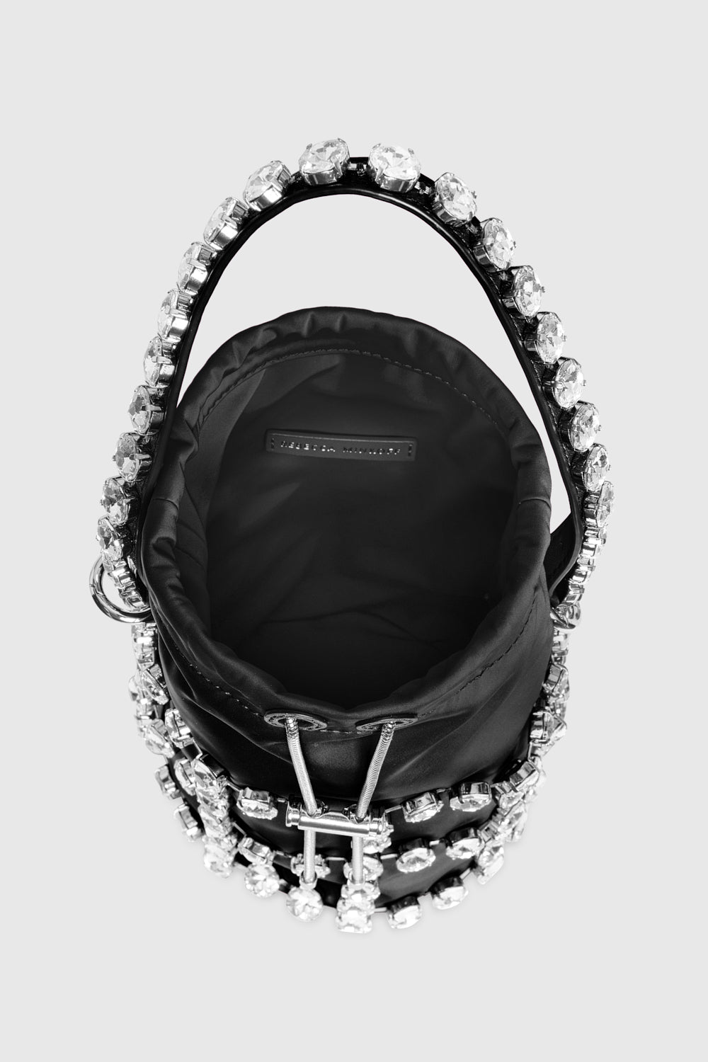 Rhinestone Cage Bucket Bag