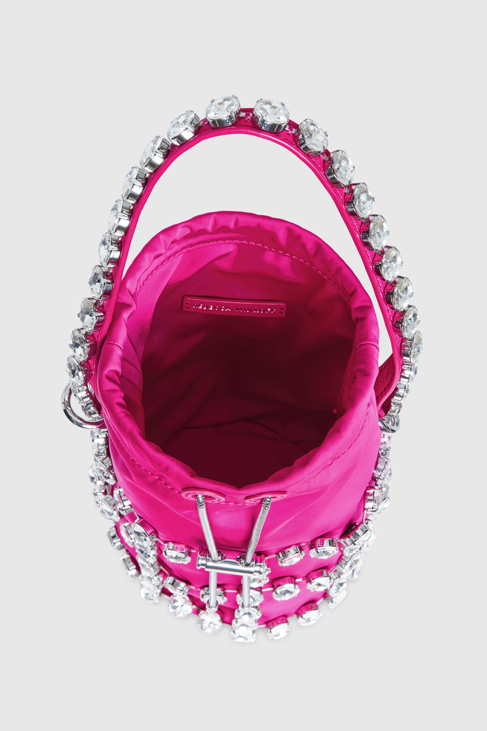 Rhinestone Cage Bucket Bag