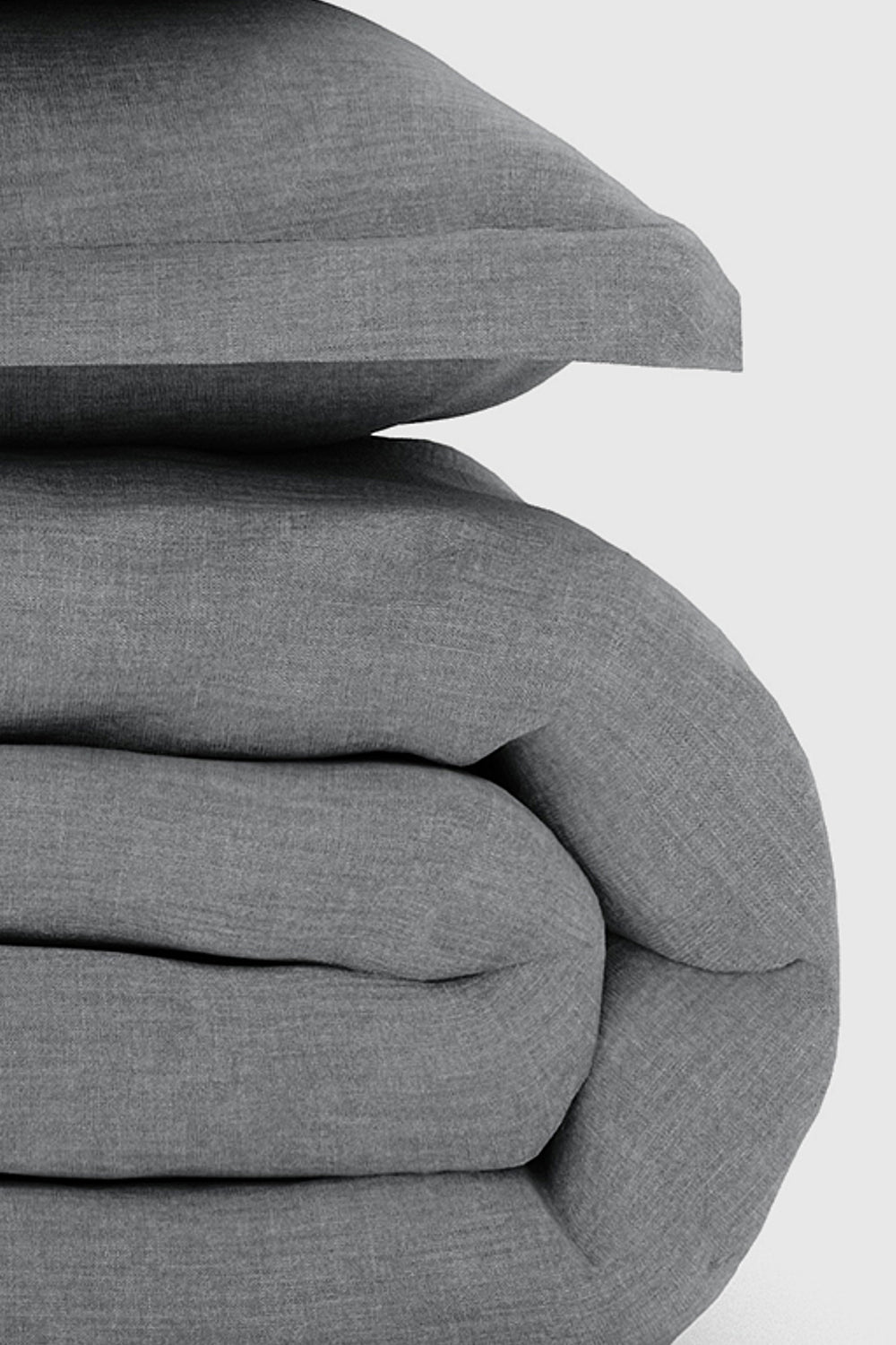 Gray Bamboo/Linen Duvet Set
