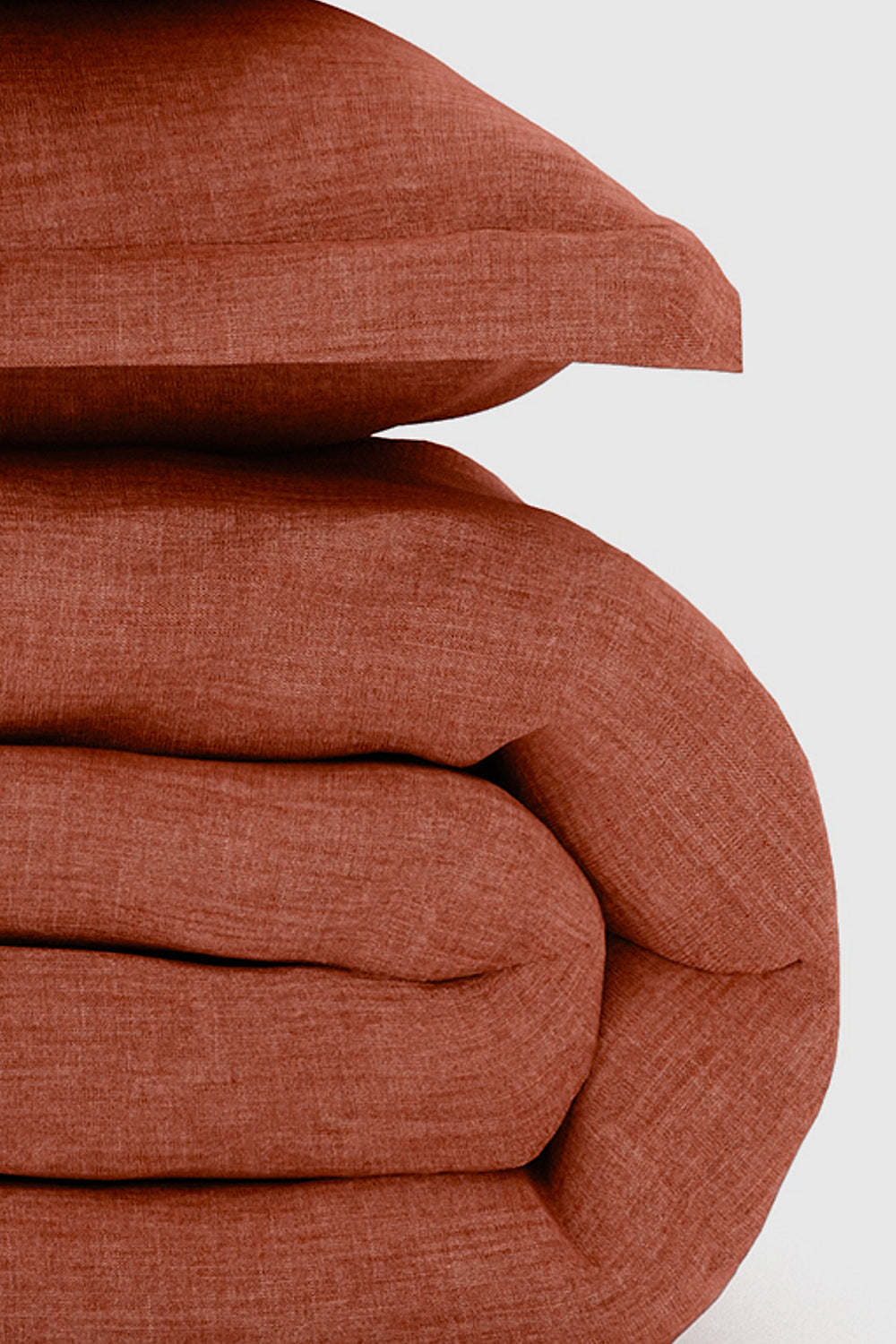 Terracotta Bamboo/Linen Duvet Set