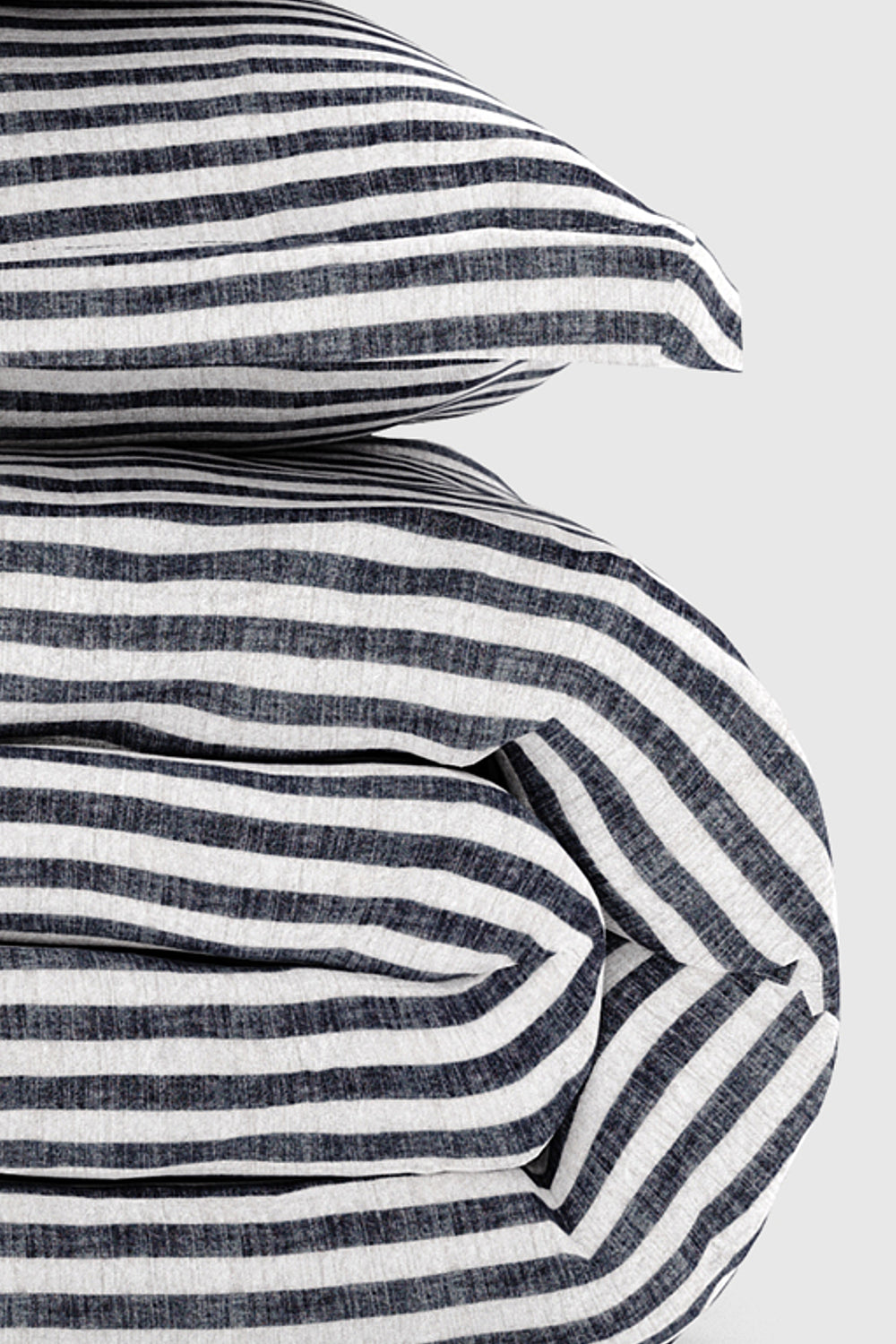 Yarn Dye Textured Stripe Duvet Cover Set
