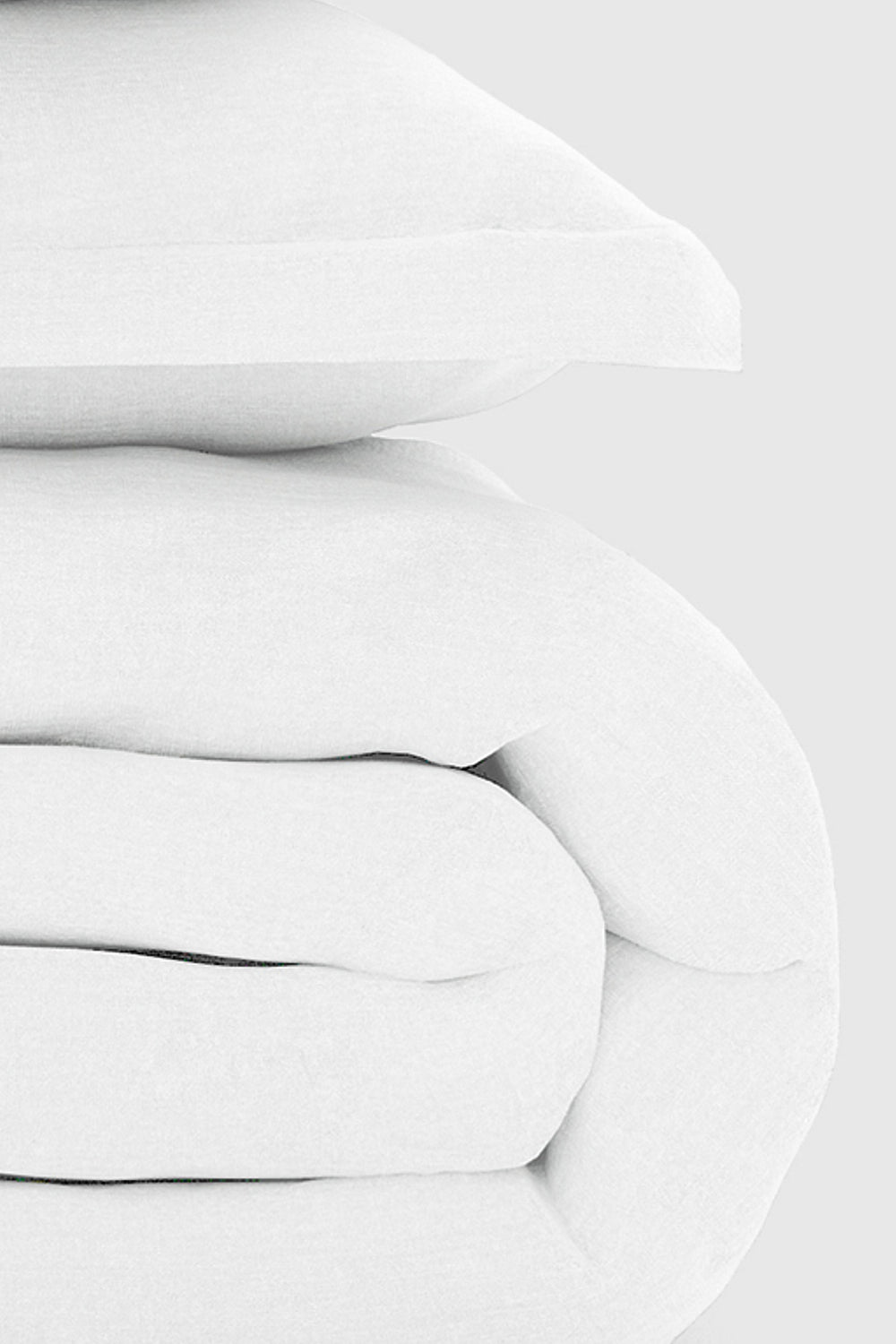 White Bamboo/Linen Duvet Set