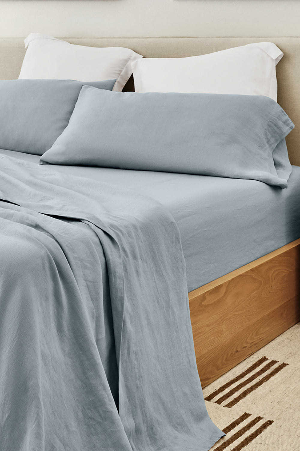 Light Blue Bamboo/Linen Sheet Set