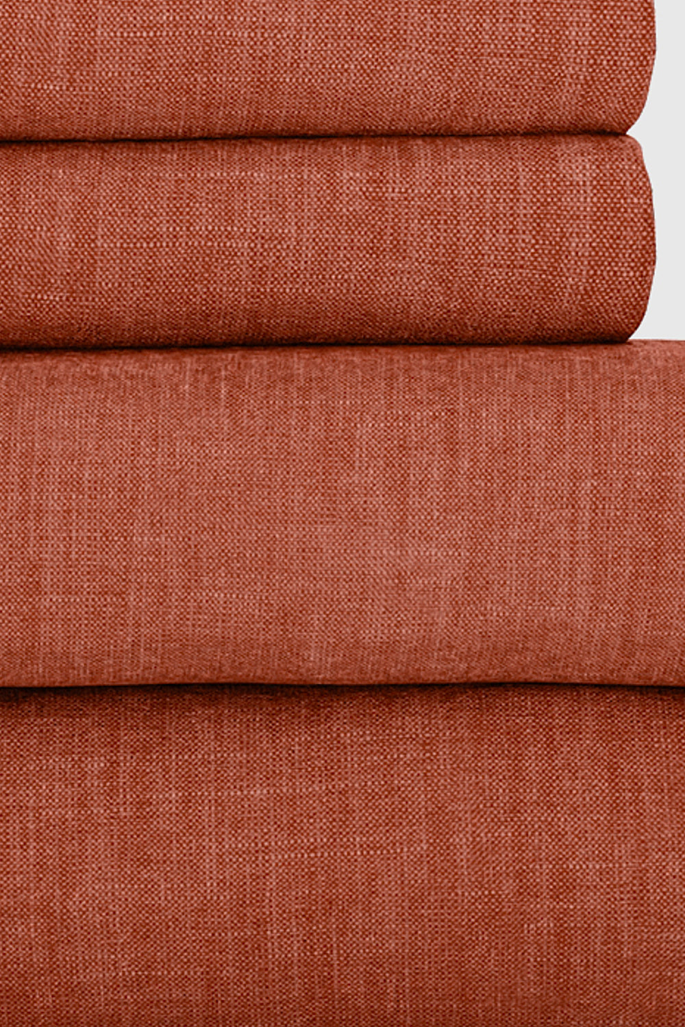 Terracotta Bamboo/Linen Sheet Set