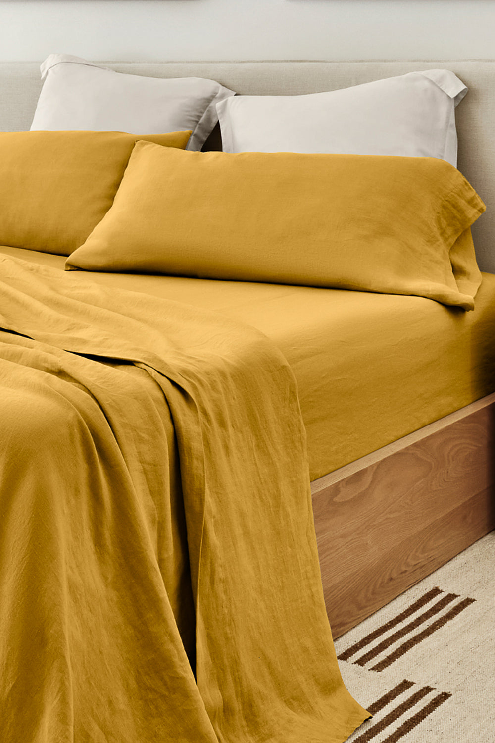 Tumeric Bamboo/Linen Sheet Set