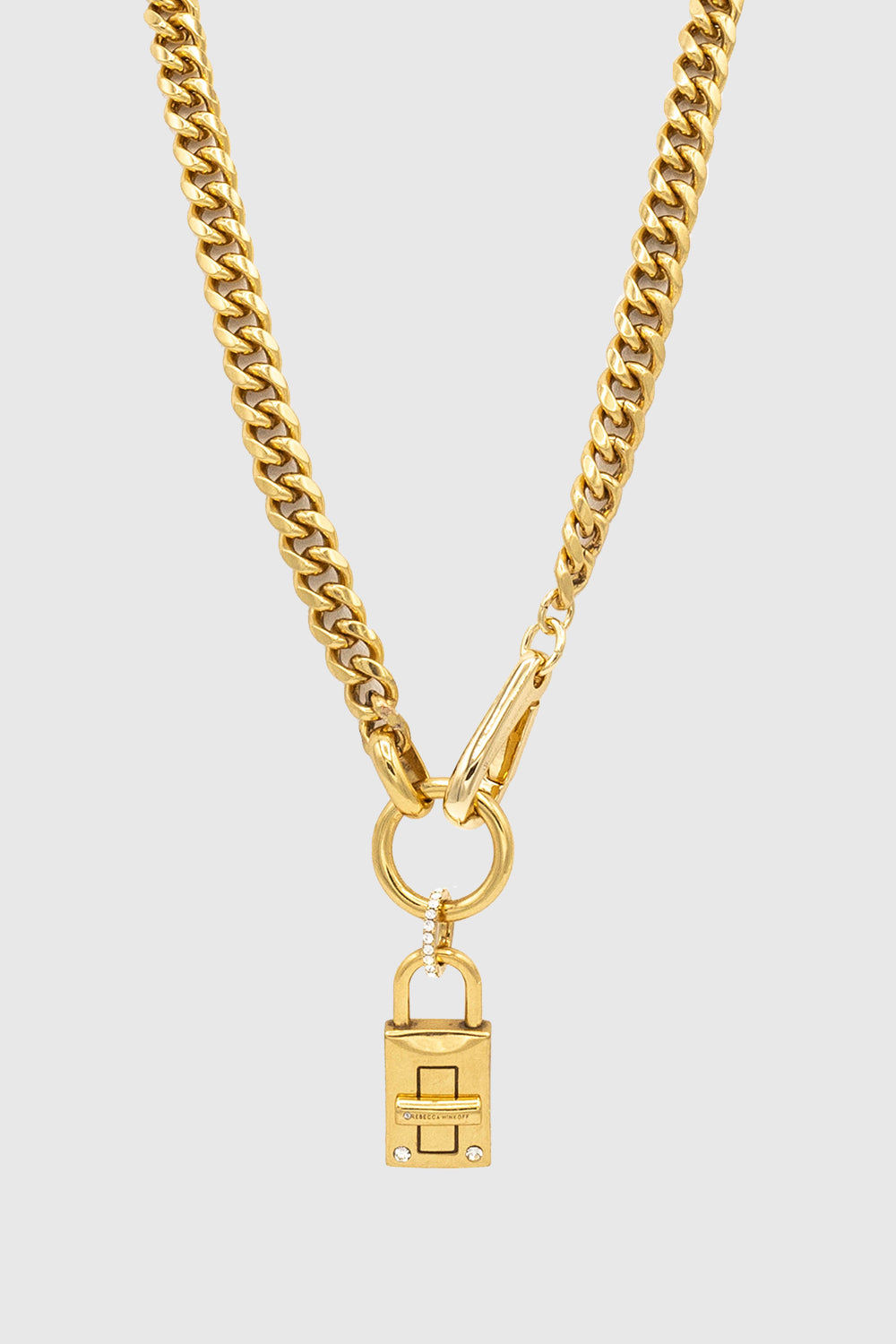 RM Padlock Toggle Necklace