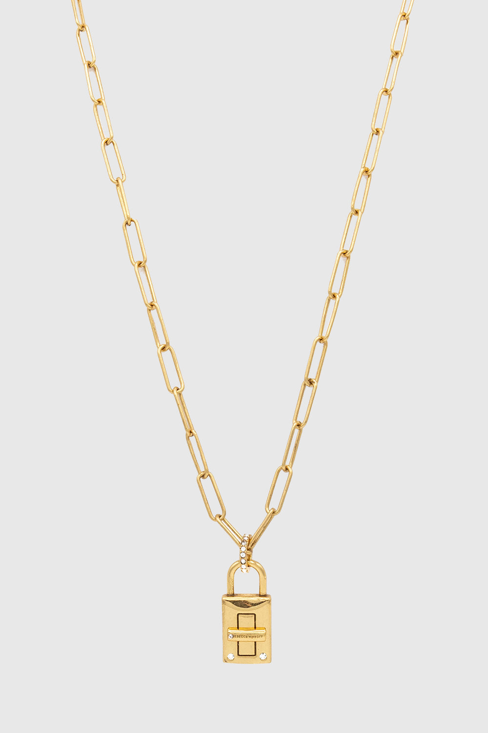 Rm Padlock Pendant Necklace