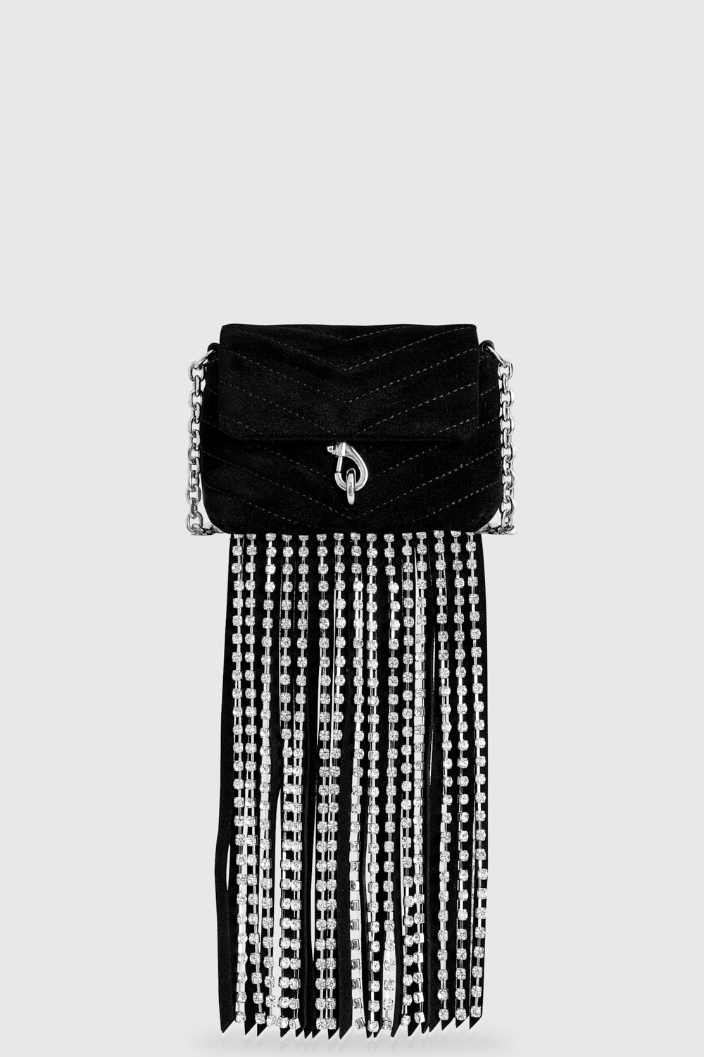 Edie Micro Crossbody With Crystal Fringe