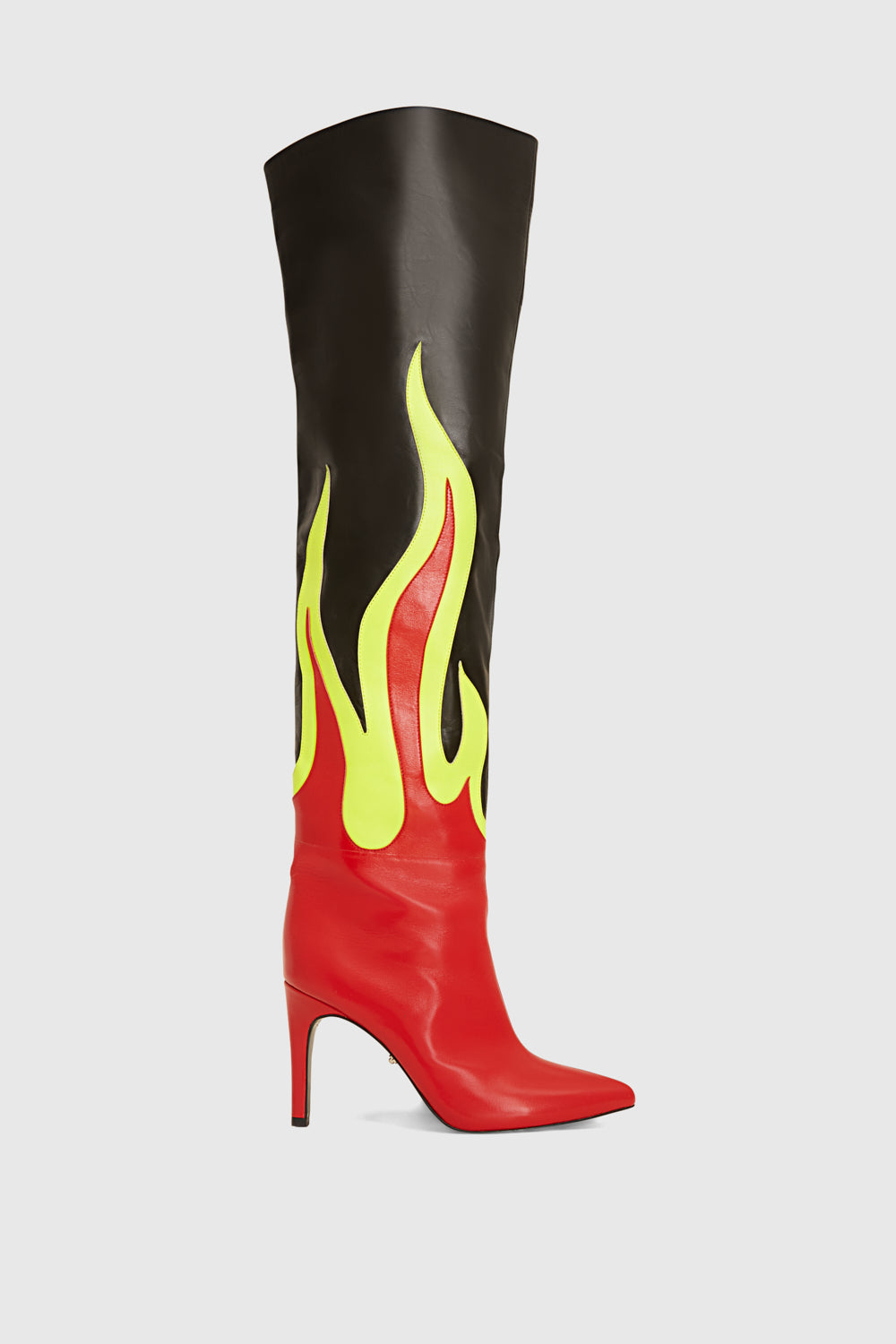 Siena Flame Over The Knee Heeled Boot
