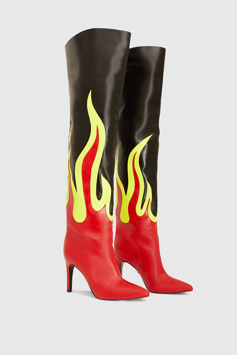 Siena Flame Over The Knee Heeled Boot